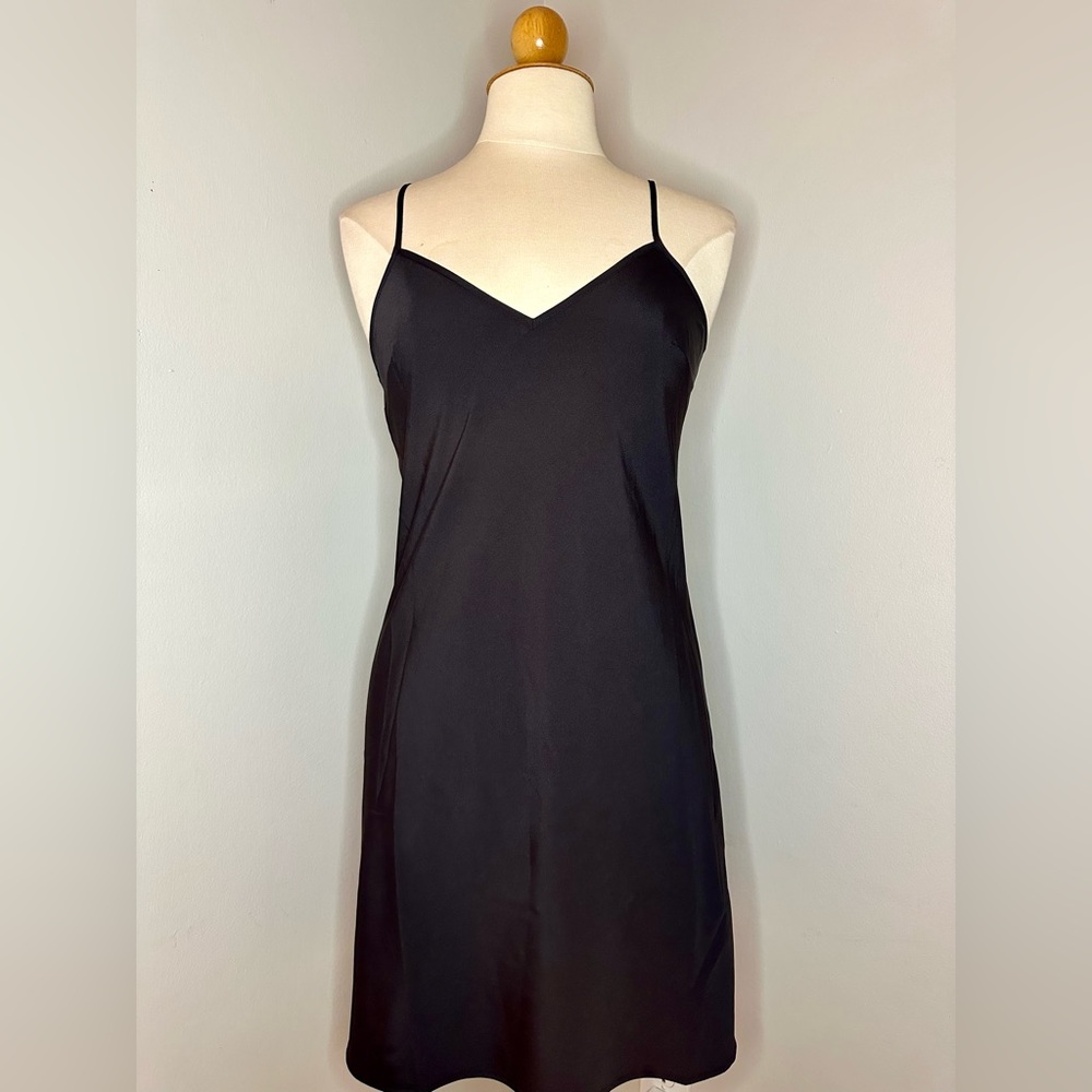 French Connection Elegant Black Slip Dress Size XS / US size 4